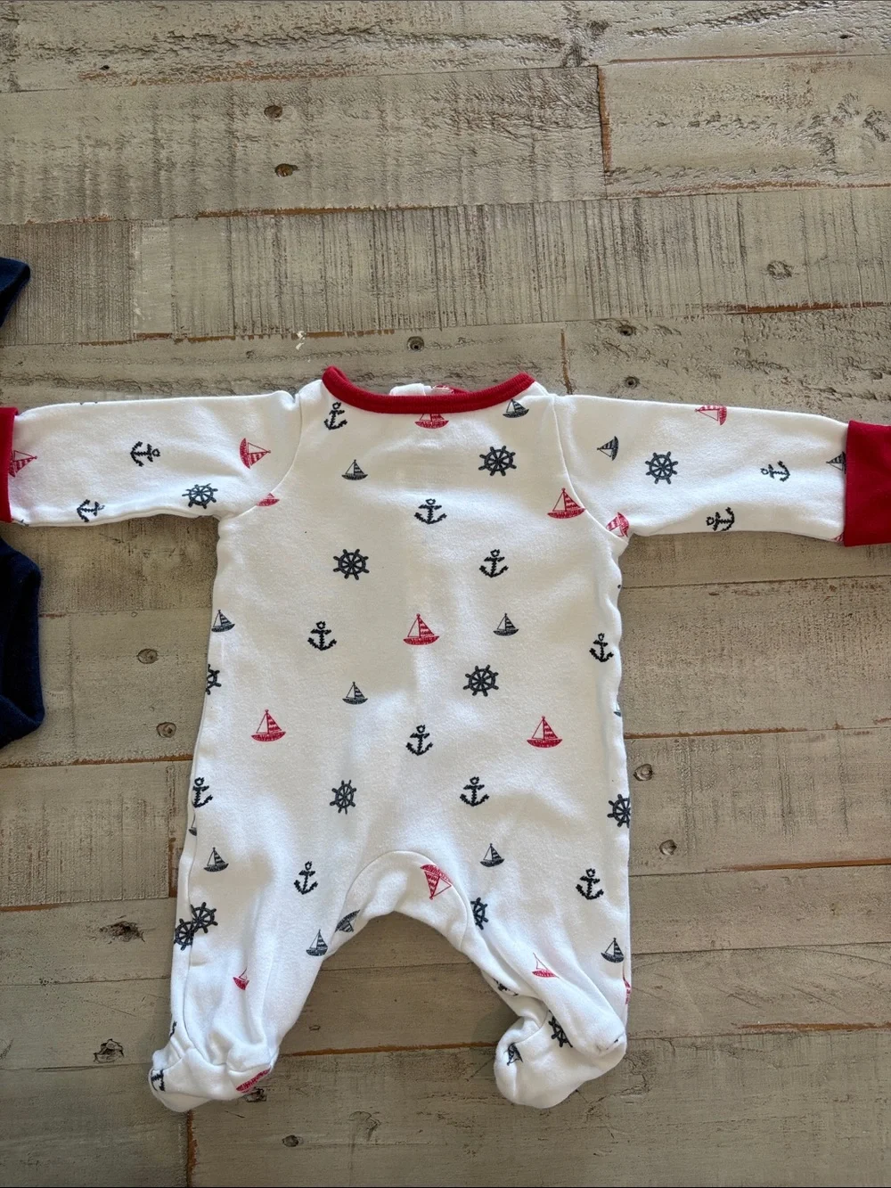 Carter’s Nautical Newborn 7 Piece Capsule Wardrobe Baby Clothes Bundle